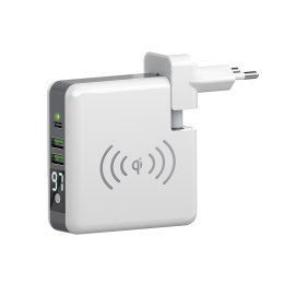 Forever Core ładowarka sieciowa z bezprzewodowym power bankiem 6700mAh