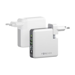 Forever Core ładowarka sieciowa z bezprzewodowym power bankiem 6700mAh