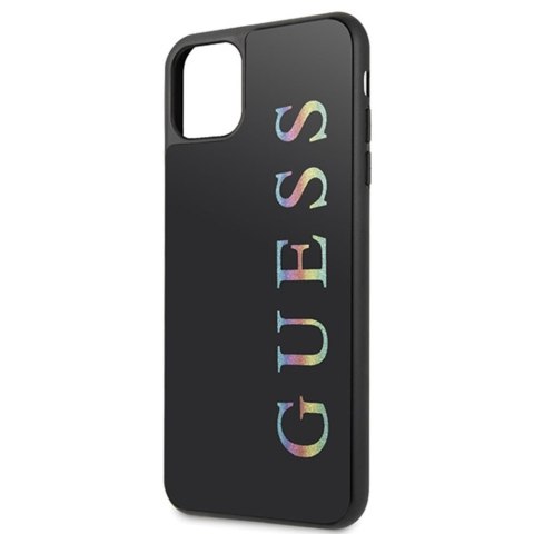 Guess nakładka do iPhone 11 Pro Max GUHCN65LGMLBK czarna hard case Glitter Logo Guess nakładka do iPhone 11 Pro Max GUHCN65LGMLBK czarna hard case Glitter Logo