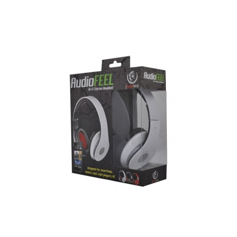 Rebeltec słuchawki przewodowe AUDIOFEEL2 nauszne białe Rebeltec słuchawki przewodowe AUDIOFEEL2 nauszne białe