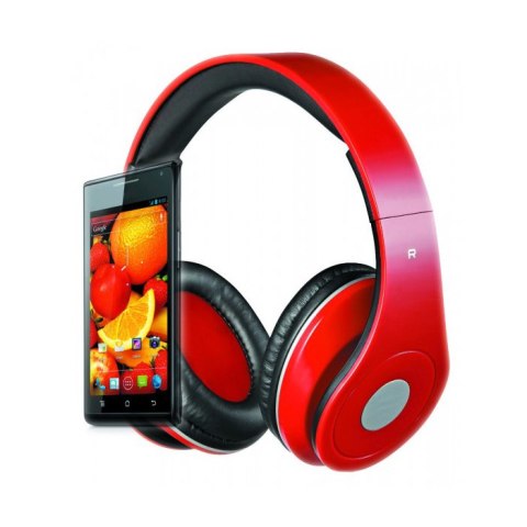 Rebeltec słuchawki przewodowe AUDIOFEEL2 nauszne czerwone Rebeltec słuchawki przewodowe AUDIOFEEL2 nauszne czerwone