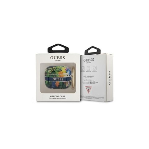 Guess etui do Airpods 3 GUA3HHFLB niebieskie Flower Guess etui do Airpods 3 GUA3HHFLB niebieskie Flower