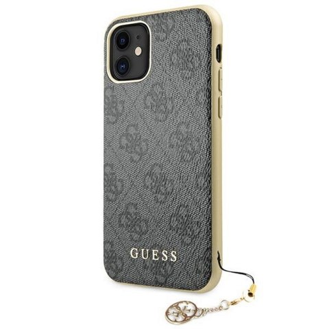 Guess nakładka do iPhone 11 GUHCN61GF4GGR szara hard case 4G Charms Collection Guess nakładka do iPhone 11 GUHCN61GF4GGR szara hard case 4G Charms Collection