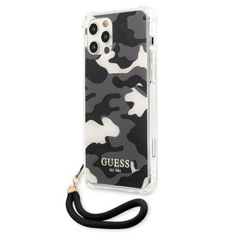 Guess nakładka do iPhone 11 GUHCN61KSARBK czarna hard case Camo Collection Guess nakładka do iPhone 11 GUHCN61KSARBK czarna hard case Camo Collection