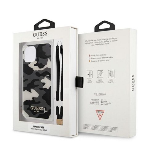 Guess nakładka do iPhone 11 GUHCN61KSARBK czarna hard case Camo Collection Guess nakładka do iPhone 11 GUHCN61KSARBK czarna hard case Camo Collection