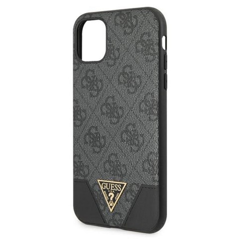 Guess nakładka do iPhone 11 GUHCN61PU4GHBK szara hard case 4G Triangle Collection Guess nakładka do iPhone 11 GUHCN61PU4GHBK szara hard case 4G Triangle Collection