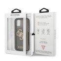 Guess nakładka do iPhone 12 Pro Max 6,7" GUHCP12LPCUGL4GBK czarna hard case Glitter 4G Big Logo