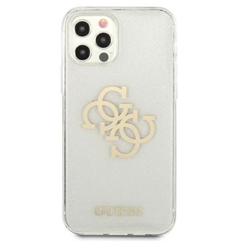 Guess nakładka do iPhone 12 Pro Max 6,7" GUHCP12LPCUGL4GTR przezroczysta hard case Glitter 4G Big Logo Guess nakładka do iPhone 12 Pro Max 6,7" GUHCP12LPCUGL4GTR przezroczysta hard case Glitter 4G Big Logo