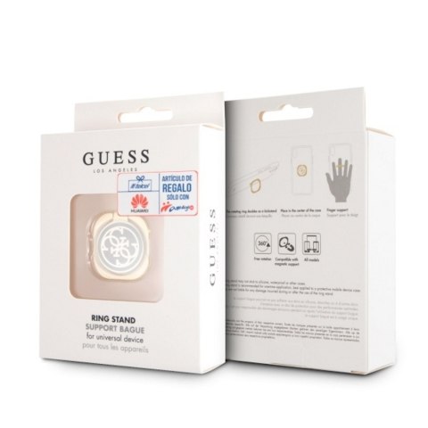 Guess podstawka Ring GURSEQGBK złoto-czarna 4G Guess podstawka Ring GURSEQGBK złoto-czarna 4G