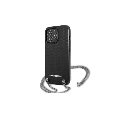Karl Lagerfeld nakładka do iPhone 13 Pro 6,1" KLHCP13LPMK czarna hard case Chain Logo Karl Lagerfeld nakładka do iPhone 13 Pro 6,1" KLHCP13LPMK czarna hard case Chain Logo