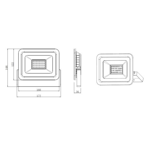 Naświetlacz LED na statywie 2x30W 4500K Forever Light Naświetlacz LED na statywie 2x30W 4500K Forever Light