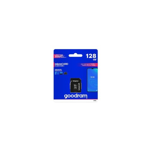 GoodRam karta pamięci 256GB microSDXC kl. 10 UHS-I 100 / 10 MB/s + adapter GoodRam karta pamięci 256GB microSDXC kl. 10 UHS-I 100 / 10 MB/s + adapter