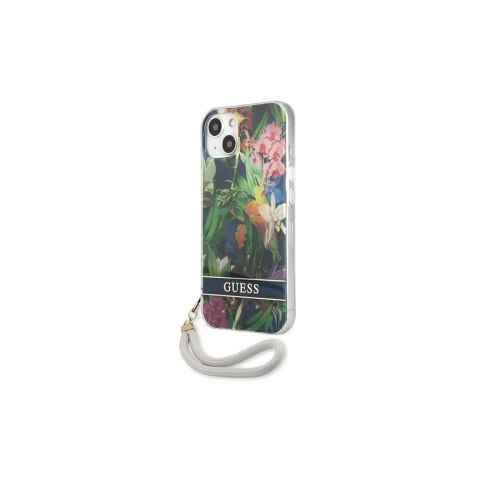 Guess nakładka do iPhone 13 6,1" GUHCP13MHFLSB hard case niebieska Flower Cord Guess nakładka do iPhone 13 6,1" GUHCP13MHFLSB hard case niebieska Flower Cord