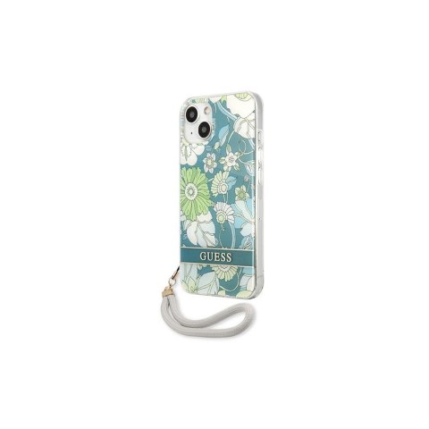Guess nakładka do iPhone 13 6,1" GUHCP13MHFLSN hard case zielona Flower Cord Guess nakładka do iPhone 13 6,1" GUHCP13MHFLSN hard case zielona Flower Cord