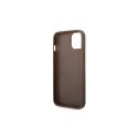 Guess nakładka do iPhone 14 6,1" GUHCP14S4GMGBR brązowa PU Leather 4G Big Metal Logo