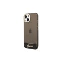 Guess nakładka do iPhone 14 6,1" GUHCP14SHGCOK czarna hardcase Translucent