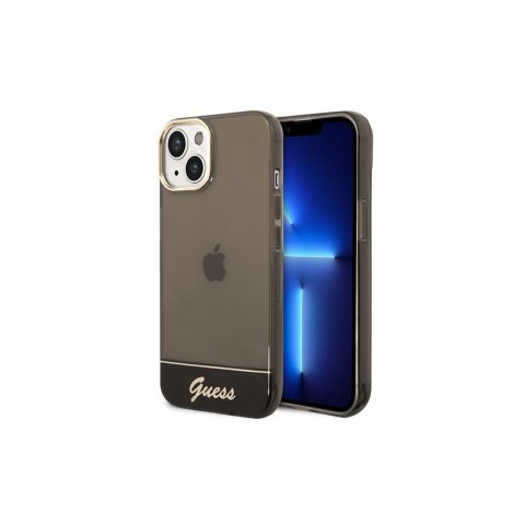 Guess nakładka do iPhone 14 6,1" GUHCP14SHGCOK czarna hardcase Translucent Guess nakładka do iPhone 14 6,1" GUHCP14SHGCOK czarna hardcase Translucent