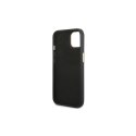 Guess nakładka do iPhone 14 Plus 6,7" GUHCP14MHG4SHK czarna HC PC/TPU 4G PU Metal Outline Script