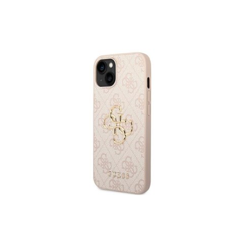 Guess nakładka do iPhone 14 Pro 6,1" GUHCP14L4GMGPI różowa PU Leather 4G Big Metal Logo Guess nakładka do iPhone 14 Pro 6,1" GUHCP14L4GMGPI różowa PU Leather 4G Big Metal Logo