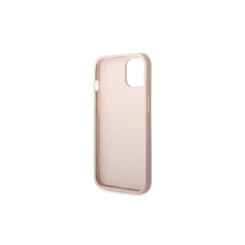Guess nakładka do iPhone 14 Pro 6,1" GUHCP14L4GMGPI różowa PU Leather 4G Big Metal Logo Guess nakładka do iPhone 14 Pro 6,1" GUHCP14L4GMGPI różowa PU Leather 4G Big Metal Logo
