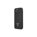 Guess nakładka do iPhone 14 Pro 6,1" GUHCP14LPSATLK czarna HC Saffiano PU Triangle