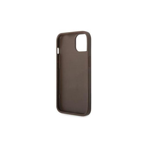Guess nakładka do iPhone 14 Pro Max 6,7" GUHCP14XG4GLBR brązowa PC/TPU 4G PU case with Bottom Stripe Metal Logo Guess nakładka do iPhone 14 Pro Max 6,7" GUHCP14XG4GLBR brązowa PC/TPU 4G PU case with Bottom Stripe Metal Logo