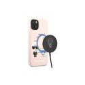 Karl Lagerfeld nakładka do iPhone 13 Pro Max 6,7" KLHMP13XSSKCI różowa hard case Silicone Karl & Choupette Magsafe