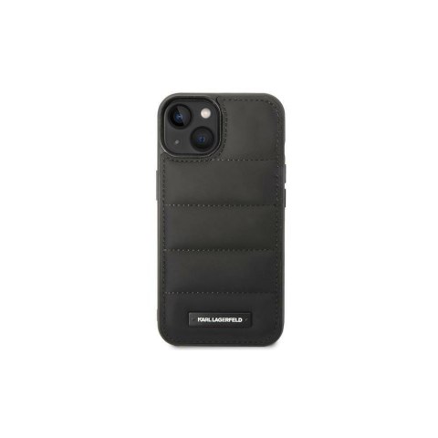 Karl Lagerfeld nakładka do iPhone 14 6,1" KLHCP14SPSQAK czarna hardcase Puffy Elongated Logo Karl Lagerfeld nakładka do iPhone 14 6,1" KLHCP14SPSQAK czarna hardcase Puffy Elongated Logo