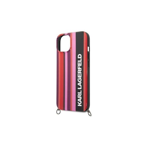 Karl Lagerfeld nakładka do iPhone 14 6,1" KLHCP14SSTSTP różowa hardcase Color Stripes Strap Karl Lagerfeld nakładka do iPhone 14 6,1" KLHCP14SSTSTP różowa hardcase Color Stripes Strap