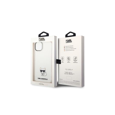 Karl Lagerfeld nakładka do iPhone 14 Plus 6,7" KLHCP14MCTTR przezroczysta hardcase Choupette Body Karl Lagerfeld nakładka do iPhone 14 Plus 6,7" KLHCP14MCTTR przezroczysta hardcase Choupette Body