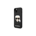 Karl Lagerfeld nakładka do iPhone 14 Plus 6,7" KLHCP14MSLKHBK hardcase czarna Silicone Karl`s Head