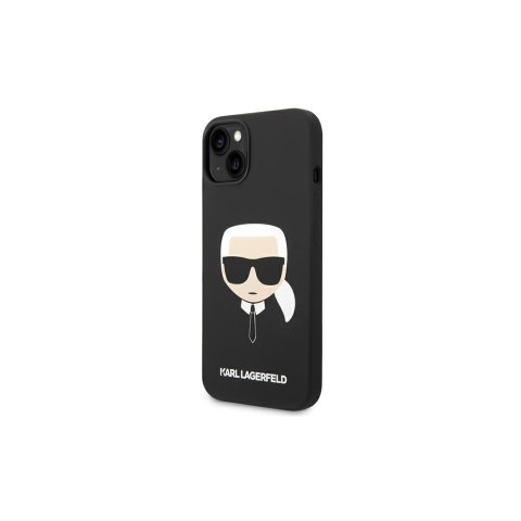 Karl Lagerfeld nakładka do iPhone 14 Plus 6,7" KLHCP14MSLKHBK hardcase czarna Silicone Karl`s Head Karl Lagerfeld nakładka do iPhone 14 Plus 6,7" KLHCP14MSLKHBK hardcase czarna Silicone Karl`s Head