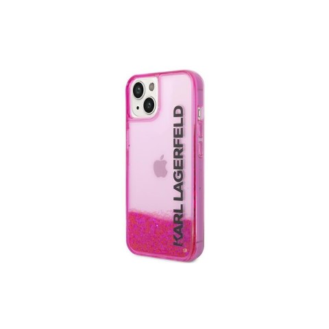 Karl Lagerfeld nakładka do iPhone 14 Pro 6,1" KLHCP14LLCKVF różowa Liquid Glitter Translucent case Elongated Logo Karl Lagerfeld nakładka do iPhone 14 Pro 6,1" KLHCP14LLCKVF różowa Liquid Glitter Translucent case Elongated Logo