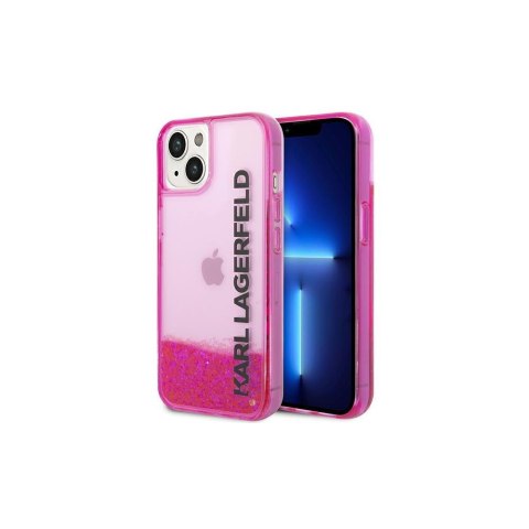 Karl Lagerfeld nakładka do iPhone 14 Pro 6,1" KLHCP14LLCKVF różowa Liquid Glitter Translucent case Elongated Logo Karl Lagerfeld nakładka do iPhone 14 Pro 6,1" KLHCP14LLCKVF różowa Liquid Glitter Translucent case Elongated Logo