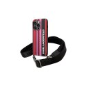 Karl Lagerfeld nakładka do iPhone 14 Pro 6,1" KLHCP14LSTSTP różowa hardcase Color Stripes Strap