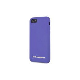 Karl Lagerfeld nakładka do iPhone 7 / 8 / SE 2020 / SE 2022 KLHCI8SLVOG hard case fioletowa Silicone