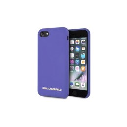 Karl Lagerfeld nakładka do iPhone 7 / 8 / SE 2020 / SE 2022 KLHCI8SLVOG hard case fioletowa Silicone