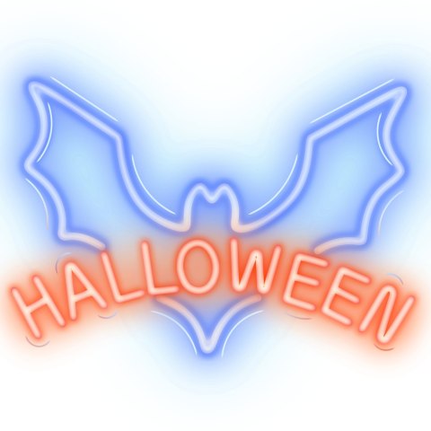 Neon PLEXI LED HALLOWEEN niebieski czerwony NNE17 Neolia Neon PLEXI LED HALLOWEEN niebieski czerwony NNE17 Neolia