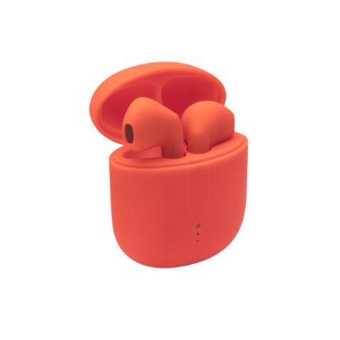 Setty słuchawki Bluetooth TWS z etui ładującym STWS-110 pomarańczowe Setty słuchawki Bluetooth TWS z etui ładującym STWS-110 pomarańczowe