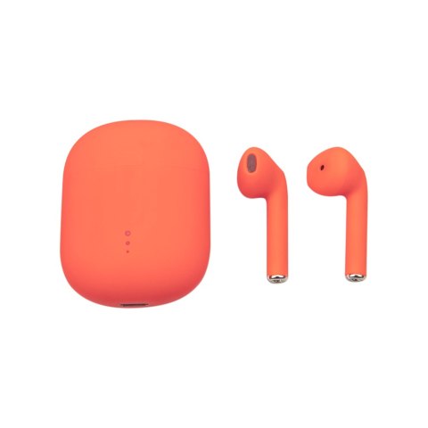 Setty słuchawki Bluetooth TWS z etui ładującym STWS-110 pomarańczowe Setty słuchawki Bluetooth TWS z etui ładującym STWS-110 pomarańczowe