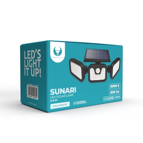 Forever Light Lampa solarna LED SUNARI FLS-03 74*SMD PIR 8W 600lm 6000K 2400mAh Li-Ion Forever Light Lampa solarna LED SUNARI FLS-03 74*SMD PIR 8W 600lm 6000K 2400mAh Li-Ion