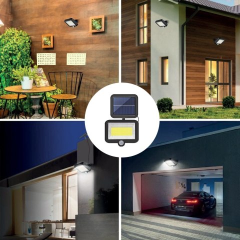 Forever Light Lampa solarna LED SUNARI FLS-06 COB PIR 8W 600lm 6000K 1800mAh Li-Ion Forever Light Lampa solarna LED SUNARI FLS-06 COB PIR 8W 600lm 6000K 1800mAh Li-Ion