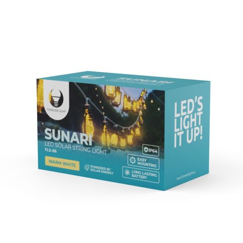 Forever Light Sznur solarny Latarenki LED SUNARI FLS-86 30LED 6,5m 600mAh Ni-MH Forever Light Sznur solarny Latarenki LED SUNARI FLS-86 30LED 6,5m 600mAh Ni-MH