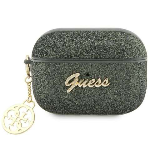 Guess etui do AirPods Pro 2 GUAP2GLGSHA khaki PU Glitter Flake 4G Guess etui do AirPods Pro 2 GUAP2GLGSHA khaki PU Glitter Flake 4G