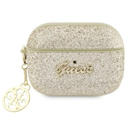 Guess etui do AirPods Pro 2 GUAP2GLGSHD złote PU Glitter Flake 4G