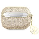 Guess etui do AirPods Pro 2 GUAP2GLGSHD złote PU Glitter Flake 4G