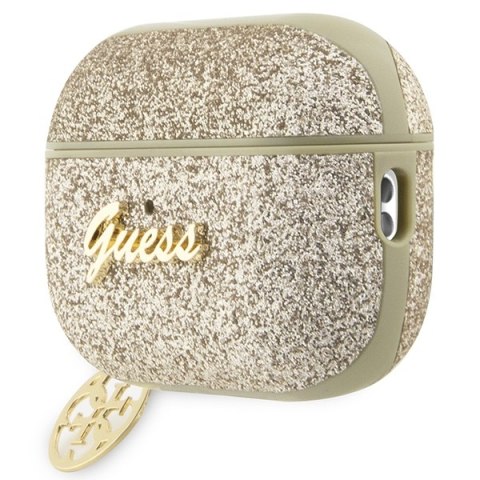 Guess etui do AirPods Pro 2 GUAP2GLGSHD złote PU Glitter Flake 4G Guess etui do AirPods Pro 2 GUAP2GLGSHD złote PU Glitter Flake 4G