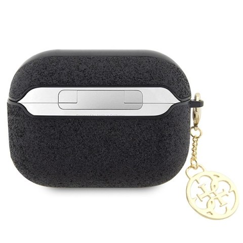 Guess etui do AirPods Pro 2 GUAP2GLGSHK czarne PU Glitter Flake 4G Guess etui do AirPods Pro 2 GUAP2GLGSHK czarne PU Glitter Flake 4G