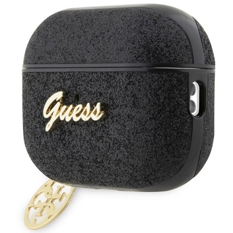 Guess etui do AirPods Pro 2 GUAP2GLGSHK czarne PU Glitter Flake 4G Guess etui do AirPods Pro 2 GUAP2GLGSHK czarne PU Glitter Flake 4G