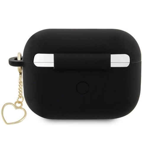 Guess etui do AirPods Pro 2 GUAP2LSCHSK czarne Silicone Heart Charm Guess etui do AirPods Pro 2 GUAP2LSCHSK czarne Silicone Heart Charm
